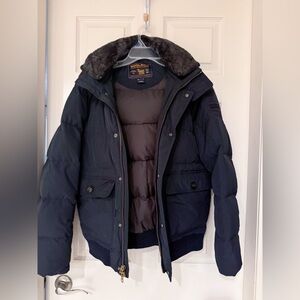 Woolrich Men's Dark Blue Puffer Jacket